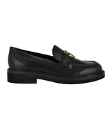 Guess Women's Shuttle Logo Hardware Round Toe Loafers