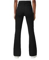 Hue Women's High-Rise Denim Baby Bootcut Leggings