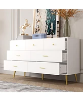 Homsee White Storage Cabinet with 7 Drawers