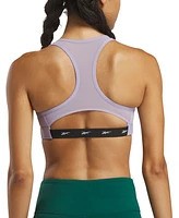 Reebok Women's Lux Vector Medium Impact Racerback Sports Bra