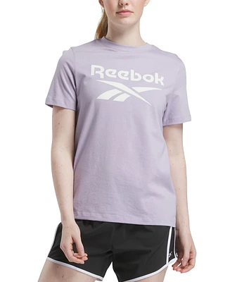 Reebok Women's Identity Cotton Big Logo T-Shirt