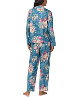 Lauren Ralph Petite Long-Sleeve Floral Pajama Set