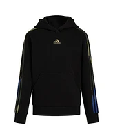 adidas Big Boy Long Sleeve Camo Stripe Hooded Pullover