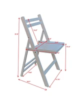 Slickblue Slatted Wood Folding Event Chair Elegant and Functional Seating for Special Occasions