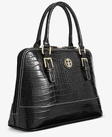 Giani Bernini Croc Dome Medium Satchel, Created for Macy's