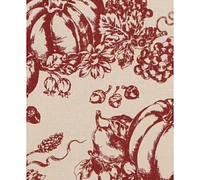 Lenox Pumpkin Printed Toile Tablecloth, 70" Round