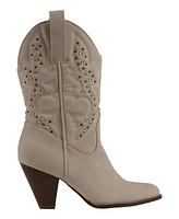 Gc Shoes Women's Beth Studded Western Ankle Boots