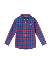 Andy & Evan Big Boys Toddler/Child Plaid Buttondown Shirt