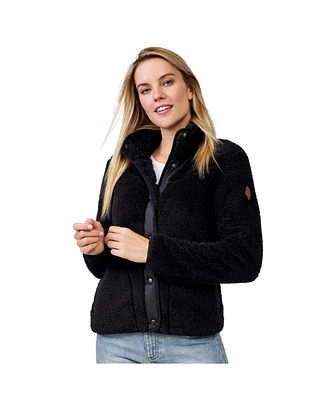 Free Country Women's Sherpa Butter Pile Button Front Jacket