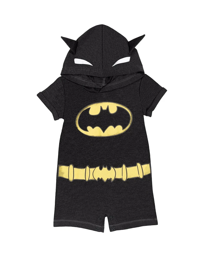 Dc Comics Baby Boys Justice League Batman Costume Romper