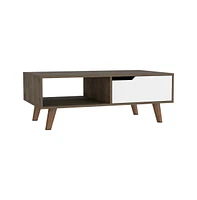 Depot E-Shop Kobe Coffee Table 2.0 , One Open Shelf, One Drawer