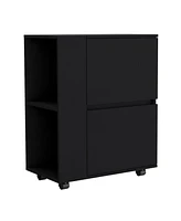 Depot E-Shop Tully Bar-Coffee Cart 32" H, Kitchen & Living Room Furniture