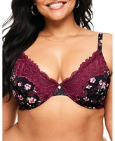 Aleena Women's Plus-Size Unlined Plunge Bra