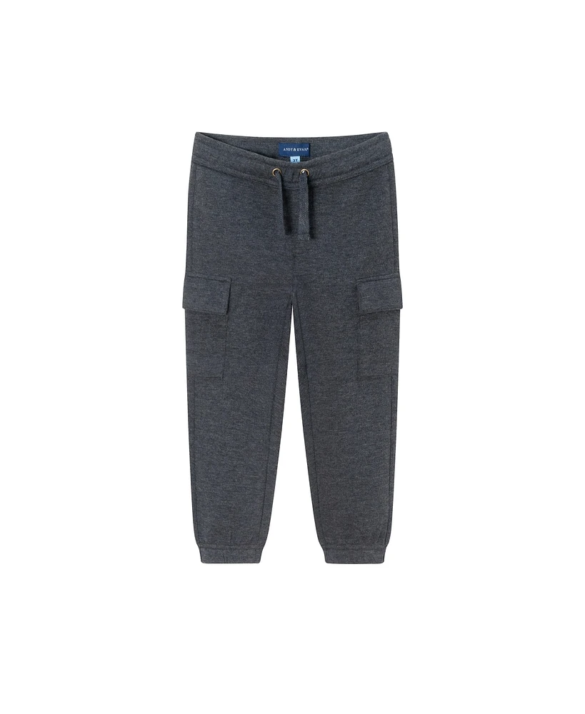 Andy & Evan Toddler Boys Toddler/Child Charcoal Pique Jogger