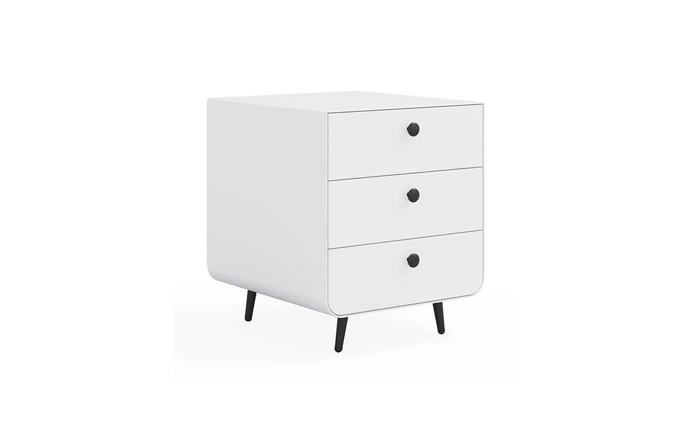 Slickblue Modern Nightstand Storage Cabinet for Living Room and Bedroom