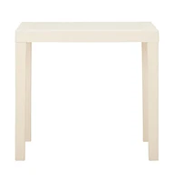 vidaXL Patio Table White 31.1"x25.6"x28.3" Plastic