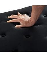 Slickblue Upholstered Tufted Button Storage Bench with Nailhead Trim