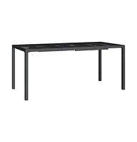 vidaXL Patio Table Anthracite 65"x31.5"x28.3" Steel