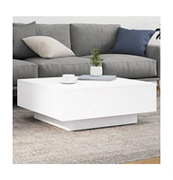 vidaXL Coffee Table White 31.5"x31.5"x12.2" Engineered Wood