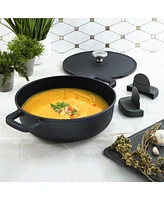 BergHOFF Leo Phantom Nonstick Ceramic 11" Saute Pan 5qt., Recycled