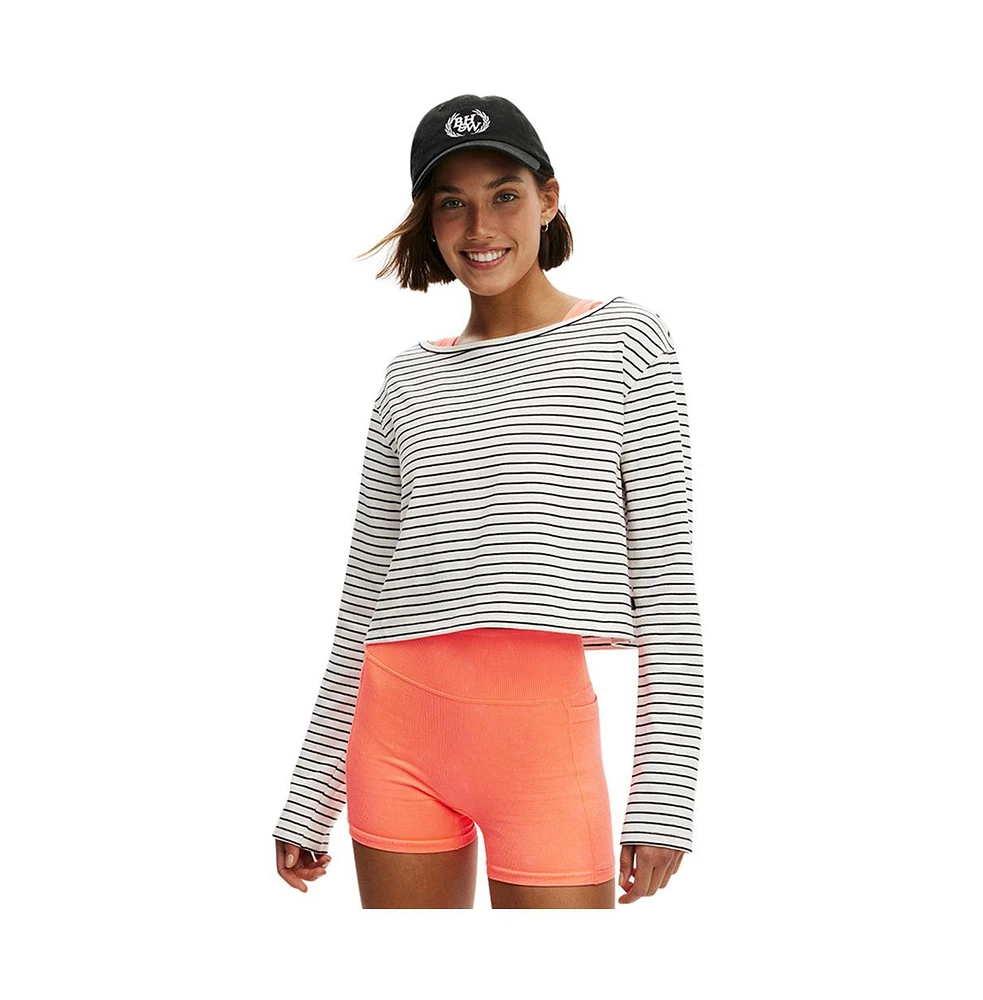 Cotton On Women's Active Stripe Longsleeve