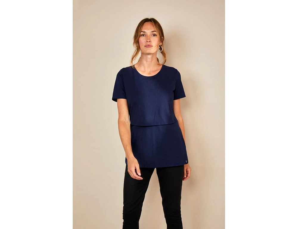 Bshirt Maternity Nursing Crew Neck T-shirt