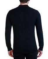 Karl Lagerfeld Paris Men's Embossed Sweater Polo