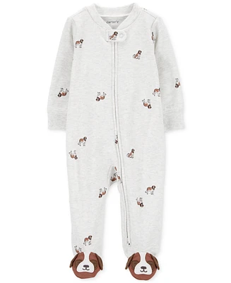 Carter's Baby Boys Puppy Zip-Up Sleep & Play Footed Coverall