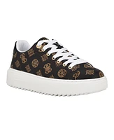 Guess Women's Denesa Treaded Platform Lace-Up Sneakers