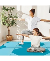 Givimo 10 Feet x 4 2 Inch Folding Exercise Mat with Hook and Loop Fasteners