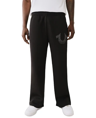 True Religion Men's Studded Baggy Sweatpants