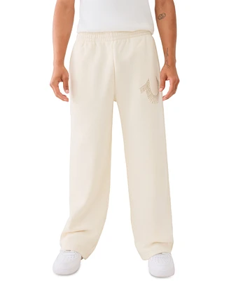 True Religion Men's Studded Baggy Sweatpants