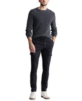 Buffalo David Bitton Men's Washy Cotton Textured Knit Crewneck Sweater