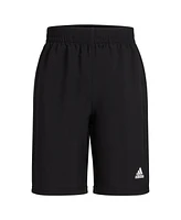 adidas Big Boys Elastic Waistband Sportwear Logo Shorts