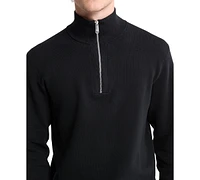 Calvin Klein Men's Classic-Fit Quarter-Zip Supima Cotton Sweater