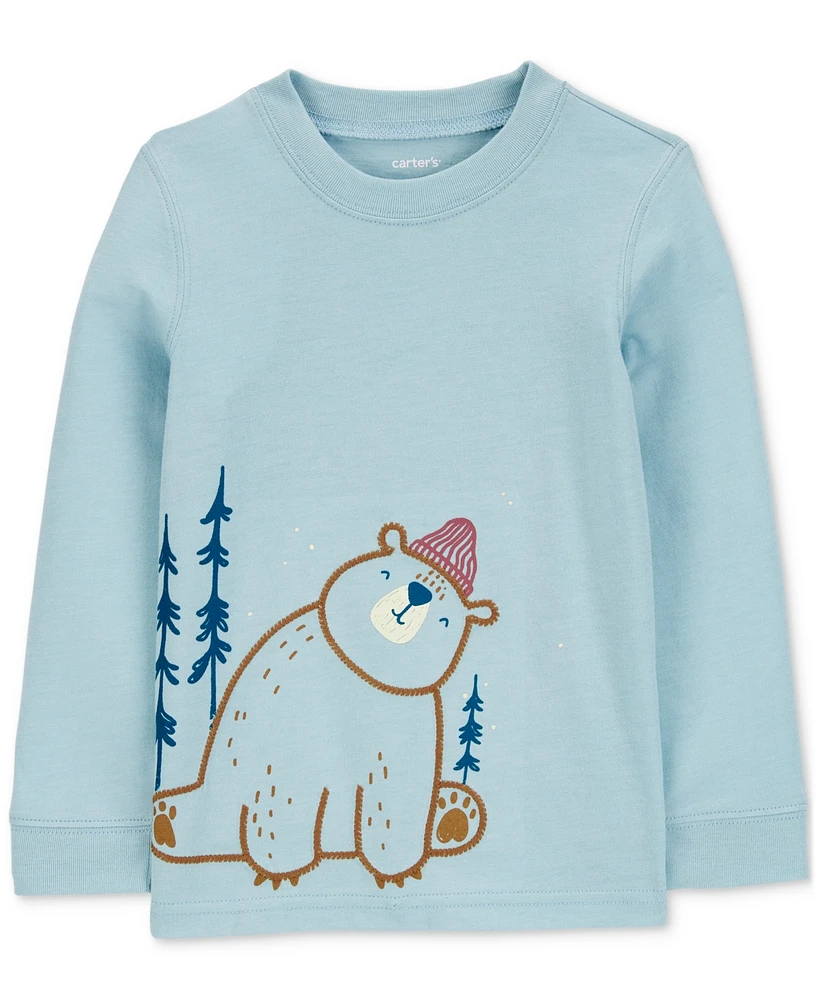 Carter's Toddler Boys Bear Graphic Long-Sleeve T-Shirt