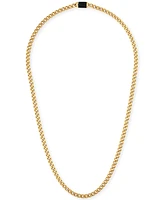 Bulova Gold-Tone Stainless Steel Classic Curb Chain 22" Necklace - Gold