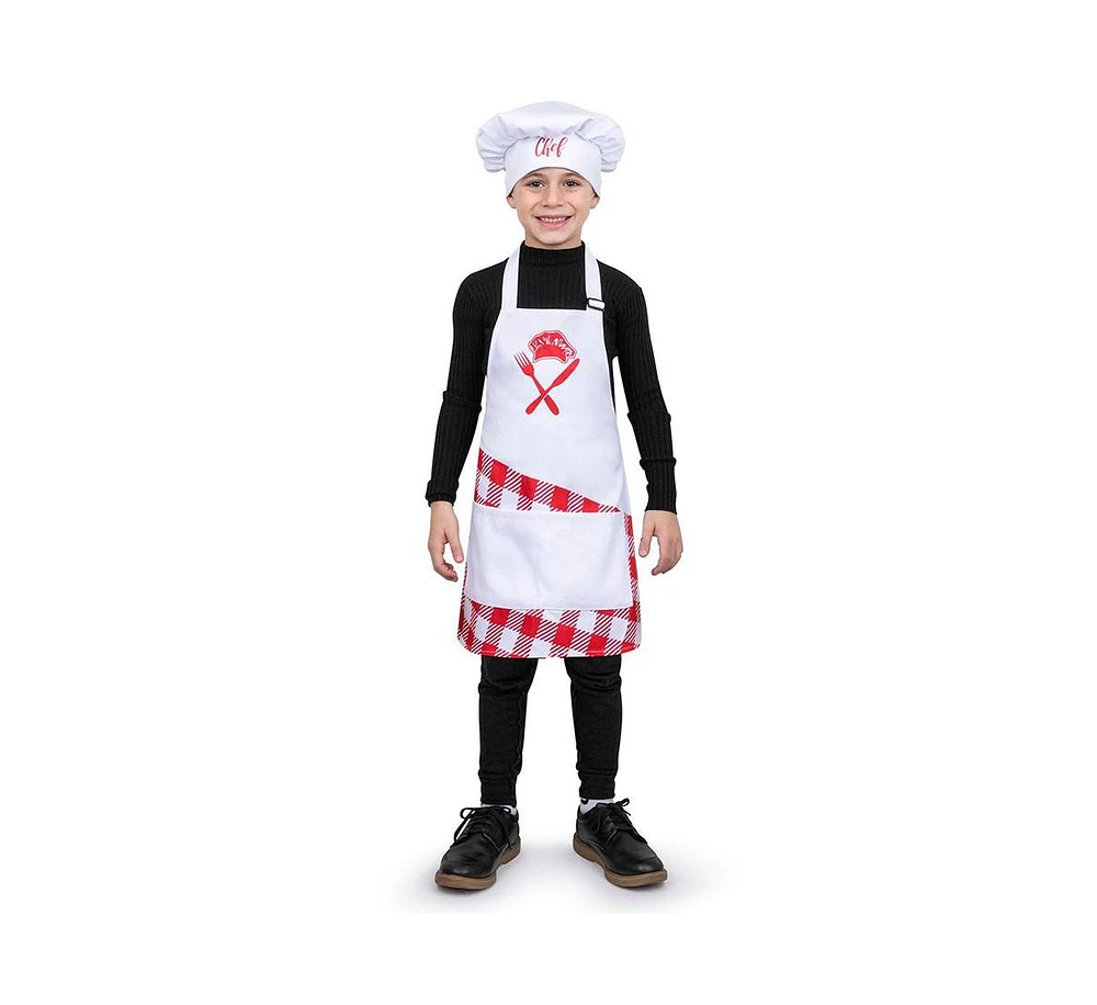 Dress Up America Chef Apron & Hat Costume Set