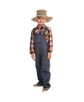 Dress Up America Farmer Shirt Overalls Costume Set Kids Boys