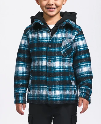 Sovereign Code Little Boys Plaid Hooded Shirt Jacket