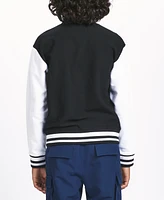 Sovereign Code Big Boys Color Blocked Patched Varsity Jacket