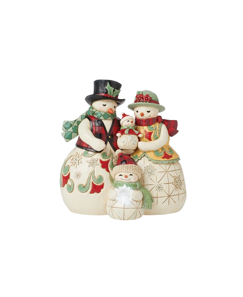 Jim Shore Highland Glen Light Emitting Diode Snow Family Figurine