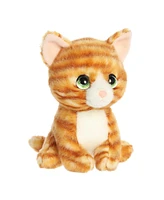 Aurora Small Nacho Orange Tabby Petites Expressive Plush Toy Orange 7"