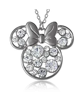 Disney Minnie Mouse Fashion Clear-Color Stone Minnie Mouse Necklace