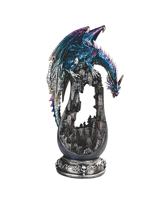 Fc Design 11.75"H Blue Dragon on Arch Canyon Figurine Decoration Home Decor Perfect Gift for House Warming, Holidays and Birthdays