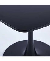 Slickblue Special Mdf Dining Table – Black Kitchen Table, Ideal as an Executive Desk