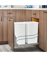 Rev-a-Shelf Double Pullout Trash Can 27 qt. with Soft-close, 53WC-1527SCDM-217