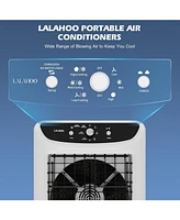 Lalahoo Evaporative Air Cooler 4000CFM with 9.5 Gallon Water Tank Swamp Cooler Portable Cooling Fan Ice Box 3 Wind Speeds 120°Oscillation for Out