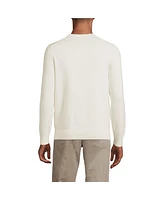 Lands' End Men's Fine Gauge Cotton Crew Neck Sweater