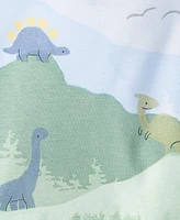 First Impressions Baby Boys Long-Sleeve Dino Mountain Graphic T-Shirt, Created for Macy's